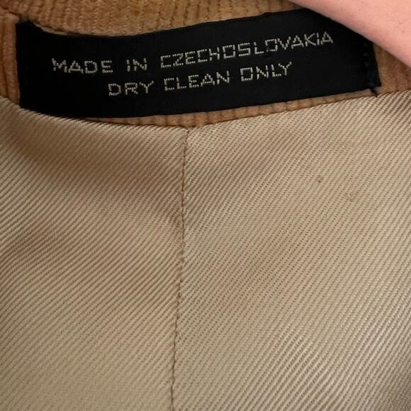 Western Classic Guy Garret Corduroy Blazer Jacket 42R Beige Elbow Pads - Picture 9 of 12